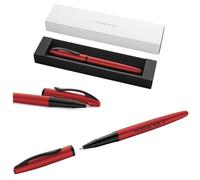 Pelikan Jazz Noble Elegance R36 - Bolígrafo de punta redonda con grabado en estuche de regalo, bolígrafos únicos con nombre, regalo personalizado, color rojo