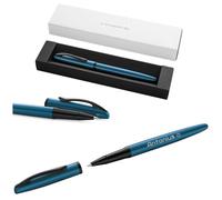 Pelikan Jazz Noble Elegance R36 - Bolígrafo de punta redonda con grabado en estuche de regalo, bolígrafos únicos con nombre, regalo personalizado, color aguamarina