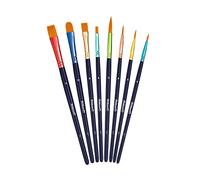 Pelikan Juego de 8 Pinceles Escolares Premium con 4 Pinceles de Pelo y 4 cerdas