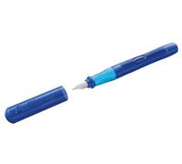 Pelikan Pluma estilográfica Junior para diestros – Plumín A, estuche plegable, azul