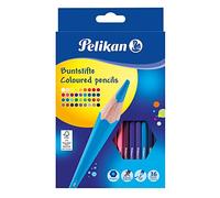 Pelikan Lápices de Colores Hexagonales, Colores Intensos y Lavables, Madera Certificada FSC, Ideales para la Escuela, para Niños y Adultos, Estuche 36 Lápices, Colores Surtidos
