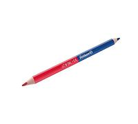 Pelikan Lápiz Bicolor Rojo y Azul, 4mm, Agarre Triangular Ergonómico, Lápices de Colores Ideales Para la Escuela, Profesores y Maestros, Estuche de 1 Pieza
