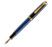 Pelikan lujo Souveran M800 - Pluma estilográfica, color negro y azul