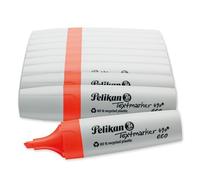 Pelikan Marcador 490 Eco Rojo Fluor 10 Piezas Punta Cincel