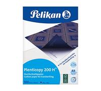 Pelikan, Papel Carbón Azul, Din A4, Revestimiento de Tinta de Cera, Para Calcar y Mecanografía, Caja de 100 Hojas