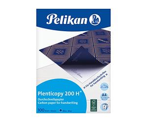Pelikan, Papel Carbón Azul, Din A4, Revestimiento de Tinta de Cera, Para Calcar y Mecanografía, Caja de 100 Hojas