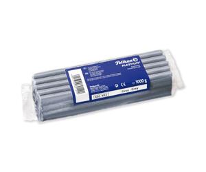 Pelikan Plastilin Qualitäts-Knetmasse, 1 kg, grau