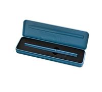 Pelikan Pluma Estilográfica INEO para Escuela y Oficina, Diseño Minimalista, de Aluminio, Recargable, en Estuche de Regalo de Metal Moldeado, Sostenible, Blue Sapphire Mate