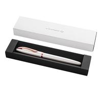 Pelikan, Pluma estilográfica Jazz Nobel Recargable, Diseño Moderno y Sofisticado, Plumín Mediano, Caja de Regalo Incluida, Color Perla
