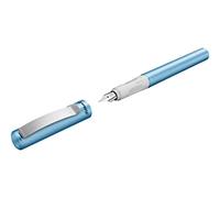 Pelikan Pluma estilográfica Pina Colada azul metálico 1+1 TP/FS azul caja plegable