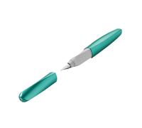 Pelikan, Pluma Estilográfica Twist, Empuñadura Ergonómica para Diestros y Zurdos, Cold Alaska, Tinta Azul, Made in Germany