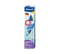 Pelikan, Pluma para Niños, Empuñadura Ergonómica para Diestros, Plumín de Acero Inoxidable, Capuchón Giratorio, Color Azul