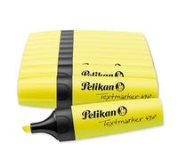 Pelikan Premium Textmarker 814089A - Resaltador, 10 Piezas, Fórmula para la Escuela, la Oficina y el Estudio, Amarillo Fluorescente