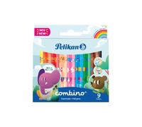 Pelikan, Rotuladores Combino con Punta Gruesa, Tinta Lavable, Diseño Ergonómico,