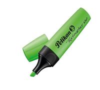 Pelikan Rotuladores fluorescentes 490, 10 unidades, color verde neón, 10 unidades, punta biselada