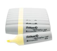 Pelikan Rotuladores fluorescentes 490 eco, amarillo pastel, 10 unidades, en caja plegable