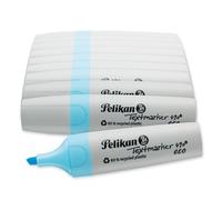 Pelikan Rotuladores fluorescentes 490 eco, azul pastel, 10 unidades, en caja plegable