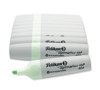 Pelikan Rotuladores fluorescentes 490 eco, color verde pastel, 10 unidades, en caja plegable