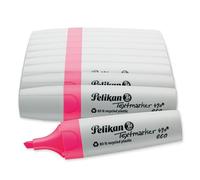 Pelikan Rotuladores fluorescentes 490 eco, rosa neón, 10 unidades, en caja plegable, 823364