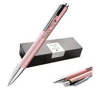 Pelikan Snap Bolígrafo con grabado - Bolígrafo retráctil personalizado + estuche - Regalo para escuela, oficina y estudio (oro rosa)