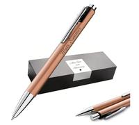 Pelikan Snap Bolígrafo con grabado - Bolígrafo retráctil personalizado + estuche - Regalo para escuela, oficina y estudio (cobre)