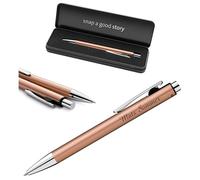Pelikan Snap Bolígrafo con grabado - Bolígrafo retráctil personalizado - Regalo para escuela, oficina y estudio (cobre)