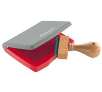 Pelikan Tampones en caja de plástico - almohadillas para sellos (Gris, Rojo, De plástico)
