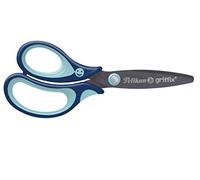 Pelikan Tijeras Griffix con Mango Ergonómico para Zurdos, Seguras para Niños, Cómodas y Duraderas, Tijeras para Manualidades, Adecuadas para la Escuela