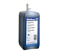Pelikan, Tinta Acuosa para Estampado, Secado Rápido, Alta definición, Dosificador Flexible, Compatible con Cualquier Tampón de Sello, Botella de 1 Litro, Color Negro