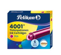 Pelikan TP6 - Cartucho tinta estilográfica, color rosa