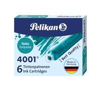 Pelikan – Juego de cartuchos de tinta 4001 para TP6 – 6 cartuchos – Turquesa