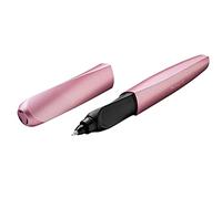 Pelikan Twist Girly Rose, Bolígrafo Esferográfico Ergonómico, para Diestros y Zurdos, para la Escuela y la Oficina, Punta M Indeformable, 2 Cartuchos KM Azules Incluidos, Recargable