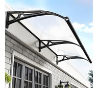 Pelina Tettoia per Porta d'Ingresso Tendalino Impermeable 120x150cm Protezione UV e Pioggia Finestra Trasparente Resistente alla Neve per Esterni