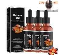Pelinuar Batana Oil for Hair Growth, 100% Natural Batana Oil Organic, Mejora el cabello y la radiancia, Promueve eficazmente el bienestar del cabello, deja tu cabello Smoother Oil (3 unidades)