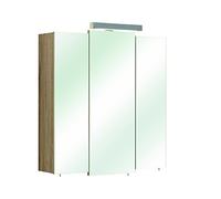 Pelipal 380 Roma Armario con Espejo Livorno I, Sanremo Roble Terra Cruz réplica, 20,0 x 68,0 x 73,0 cm