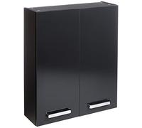 Pelipal Armario Colgante para Cuarto de baño Quickset 311 en Antracita Brillante, 60 cm de Ancho | Armario de baño con 2 Puertas y 2 estantes
