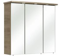 PELIPAL Bacoli ll Armario con Espejo, Madera, San Remo Eiche Terra Quer Nachbildung, 75x72x20 cm