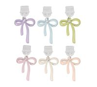 Pelipotón De Polvo Del Teléfono -encantto Enchufe De Polvo Tipo C,Cubierta De 6 Piezas Cubierta Contra El Protector Del Puerto De Carga Del Polvo | Decoración Del Teléfono De Aleación De Zinc Encant