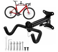 PELISPAN Soporte Pared Bicicleta De Forma Horizontal, Incluye Plantilla e Instruciones De Montaje. Soporte pared bicicleta Ajustable