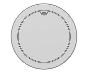 Pelle Remo Powerstroke 3 blanco rugoso para bombo - 24" - P3-1124-C2
