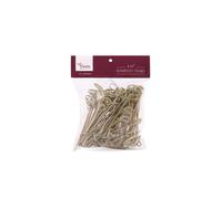 Pellejas de ccteles de madera de bamb - 4.7 pulgadas (100 recuentos) - brochetas de madera de bamb para aperitivos bebidas y fiesta D?