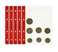 PELLER'S 10 Hojas con 12 Compartimentos para Monedas: 46mm X 50mm. para álbum Tipo M. Paqute de 10. para Monedas de hasta 40mm de diámetro.