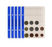 PELLER'S 10 Hojas de colección, 20 alojamientos 31mm X 26mm En Cada Página, para Monedas pequeñas de hasta 22.5mm de diámetro. para álbum Tipo S.
