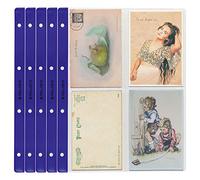 PELLER'S 10 Hojas de colección, 4 Departamentos 107mm X 150mm En Cada Página, para Postales y Fotos. Fundas para Álbum XL