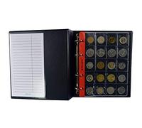 PELLER'S Álbum de colección M, para 206 Monedas de tamaño Mix: Grande, Mediano y pequeño, 10 Fundas y cartulinas separadoras. (Modelo M)