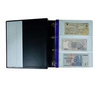 PELLER'S Álbum de colección XL, 28 Billetes y cheques de tamaño Mixto: 1, 2, 3, 4 Departamentos En Cada Página y Postales Fundas, 10 Fundas y cartulinas separadoras.