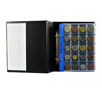 PELLER'S Álbum de Monedas para 160 Monedas (Tipo S Álbum). 5+5 Hojas con 160 Compartimentos 35mm X 35mm y 31mm X 26mm, pour €1, €2, Euro.
