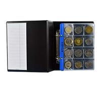 PELLER'S Álbum de Monedas para Monedas (Tipo S Álbum). 10 o 20 Hojas con 12 Compartimentos 35mm X 35mm, pour €1, €2, Euro. (Modelo S)