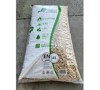 Pellet Salzburg 100% abeto austriaco - ENPLUS A1 - Alto poder calorífico, blanco