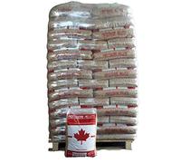 Pellets de calefacción canadienses profesionales, 80% de abeto rojo y 20% de abeto blanco en paqueteDe15 kg